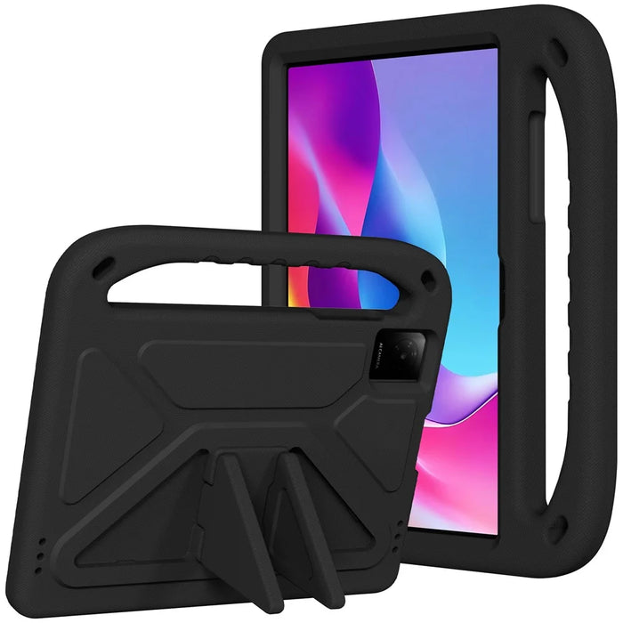 For TCL Tab 10L Gen 4 Case Hand Grip Kickstand Tablet EVA Cover - Black - 1