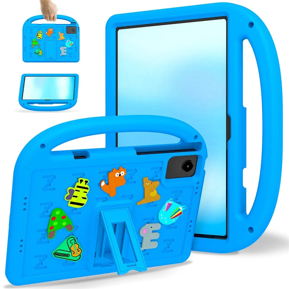For Lenovo Idea Tab Plus EVA + PC Tablet Protection Cover with Shoulder Strap - Blue - 1