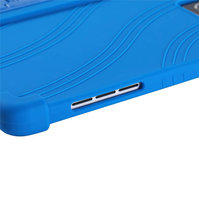 For Lenovo Legion Y900 Tablet Case Adjustable Kickstand Silicone Tablet Protective Cover - Dark Blue - 5