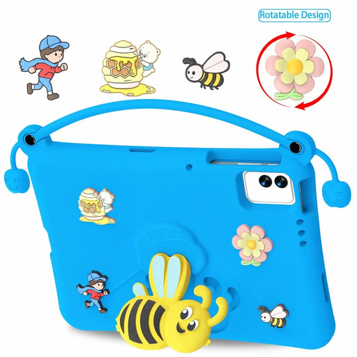 EVA Case For Honor Pad X9  /  X8a  /  X8b  /  Infinix XPAD 30E  /  TECNO Megapad 11 Bee Style Kickstand Tablet Cover with Carry Handle - Blue - 2