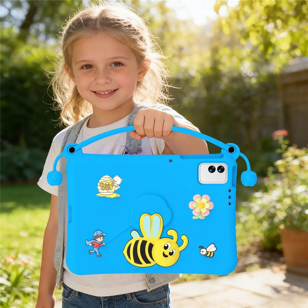 EVA Case For Honor Pad X9  /  X8a  /  X8b  /  Infinix XPAD 30E  /  TECNO Megapad 11 Bee Style Kickstand Tablet Cover with Carry Handle - Blue - 4