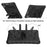 For T-Mobile REVVL Tab 2 (2025) / TCL Tab 10L LTE Gen3 Case Butterfly Kickstand EVA Tablet Cover with Shoulder Strap - Black - 2