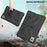 For T-Mobile REVVL Tab 2 (2025) / TCL Tab 10L LTE Gen3 Case Butterfly Kickstand EVA Tablet Cover with Shoulder Strap - Black - 4