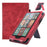 For Amazon Kindle Paperwhite (2024) / Kindle Colorsoft Case Kickstand PU Leather E-Reader Cover with Hand Strap - Red - 1