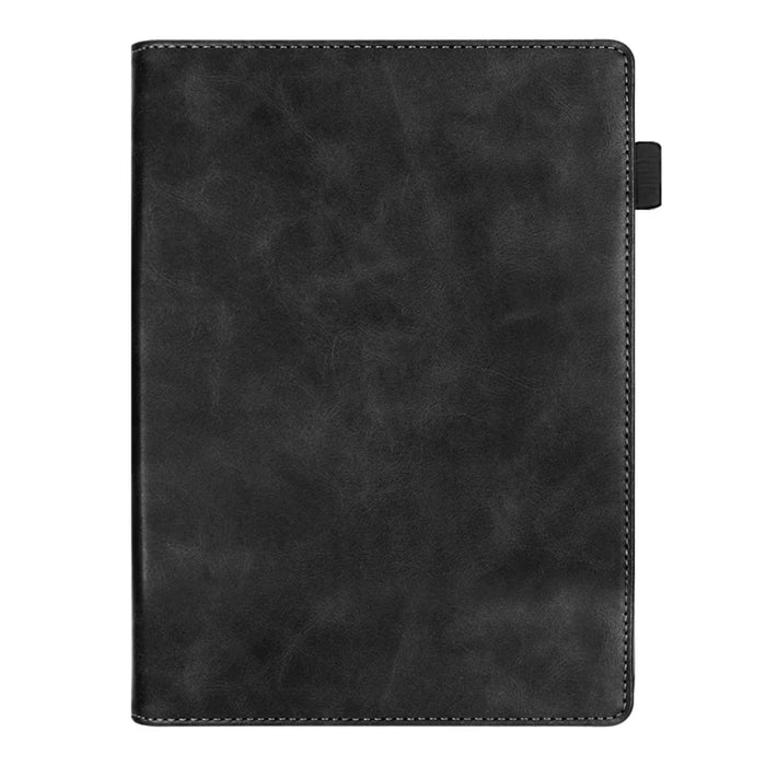 For Kobo Clara Colour / Clara BW Case Kickstand PU Leather E-Reader Cover with Hand Strap - Black - 7
