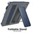 For PocketBook Era (2022) / Era Color Case Kickstand PU Leather E-Reader Cover with Hand Strap - Blue - 3
