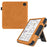 For Kobo Libra Colour Case Kickstand PU Leather E-Reader Cover with Hand Strap - Brown - 1