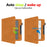 For Kobo Libra Colour Case Kickstand PU Leather E-Reader Cover with Hand Strap - Brown - 5