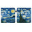 For Kobo Libra Colour E-Reader Case Pattern Print Stand Leather Flip Cover - Starry Sky - 1