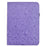 For iPad mini (2024) / (2021) Case Butterfly Flower Imrpint Leather Tablet Cover with Rotary Stand Card Holder - Light Purple - 2