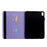 For iPad mini (2024) / (2021) Case Butterfly Flower Imrpint Leather Tablet Cover with Rotary Stand Card Holder - Light Purple - 4
