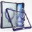 Tablet Case For iPad Air 13 (2026) / (2025) / (2024) / iPad Pro 12.9 (2022) / (2021) / (2020) / (2018) , Rotating Kickstand PC + TPU Shockproof Cover - Navy Blue - 2