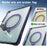 Tablet Case For iPad Air 13 (2026) / (2025) / (2024) / iPad Pro 12.9 (2022) / (2021) / (2020) / (2018) , Rotating Kickstand PC + TPU Shockproof Cover - Navy Blue - 4