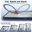 Tablet Case For iPad Air 13 (2026) / (2025) / (2024) / iPad Pro 12.9 (2022) / (2021) / (2020) / (2018) , Rotating Kickstand PC + TPU Shockproof Cover - Navy Blue - 6