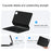 For Honor MagicPad 3 Pro 12.3 Magnetic Floating Bluetooth-Compatible Keyboard (English) + Leather Tablet Case - Black - 7