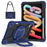 For Lenovo Idea Tab Pro Gen 2 / Xiaoxin Pad Pro 13 Case Silicone + PC Hand Grip Kickstand Tablet Cover with Shoulder Strap - Navy Blue+Black - 3