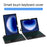 For Huawei MatePad Pro Max Leather Case + Bluetooth-Compatible Keyboard with Backlight Trackpad - Black - 4