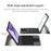 For Oppo Pad 6 Leather Case + Touchpad Bluetooth-Compatible Keyboard (without Backlit) - Black - 4