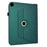 For Samsung Galaxy Tab A9  /  A11 Case Butterfly Flower Imrpint Leather Tablet Cover with Rotary Stand Card Holder - Green - 3