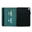 For Samsung Galaxy Tab A9  /  A11 Case Butterfly Flower Imrpint Leather Tablet Cover with Rotary Stand Card Holder - Green - 4