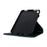 For Samsung Galaxy Tab A9  /  A11 Case Butterfly Flower Imrpint Leather Tablet Cover with Rotary Stand Card Holder - Green - 7