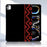 For iPad Pro 13 (2025) / (2024) Case Pattern Printing Soft TPU Tablet Cover - Red Ethnic Pattern - 2