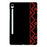 For Samsung Galaxy Tab S10 FE  /  S10 Lite  /  S9  /  S9 FE Case Pattern Printing Soft TPU Tablet Cover - Red Ethnic Pattern - 1