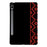 For Samsung Galaxy Tab S11 Ultra  /  S10 Ultra  /  S9 Ultra  /  S8 Ultra Case Pattern Printing Soft TPU Tablet Cover - Red Ethnic Pattern - 1