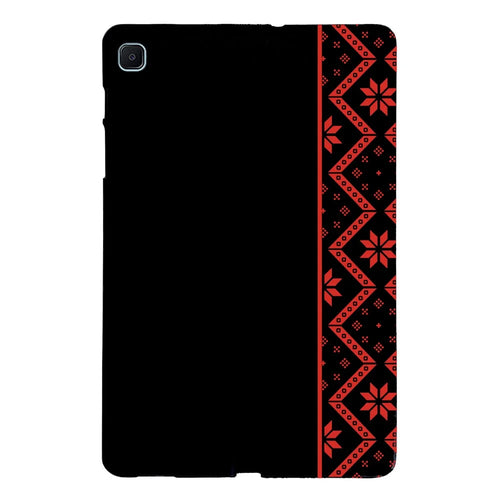 For Samsung Galaxy Tab S6 Lite (2020)  /  S6 Lite (2022)  /  S6 Lite (2024) Case Pattern Printing Soft TPU Tablet Cover - Red Ethnic Pattern - 1