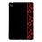 For Lenovo Tab TB311FU Case Pattern Printing Soft TPU Tablet Cover - Red Ethnic Pattern - 1