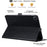 For Samsung Galaxy Tab A9+  /  Tab A11+ Case Front Pocket Business Leather Tablet Cover with Card Holder Stand - Black - 3
