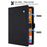 For Samsung Galaxy Tab A9+  /  Tab A11+ Case Front Pocket Business Leather Tablet Cover with Card Holder Stand - Black - 6