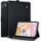 For iPad Pro 13 (2024)  /  (2025) Case Front Pocket Business Leather Tablet Cover with Card Holder Stand - Black - 1