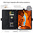 For iPad mini (2021)  /  (2024) Case Front Pocket Business Leather Tablet Cover with Card Holder Stand - Black - 2