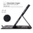 For iPad mini (2021)  /  (2024) Case Front Pocket Business Leather Tablet Cover with Card Holder Stand - Black - 7
