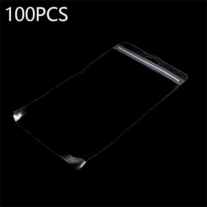 100Pcs 21.5 x 12cm Clear Self Sealing Bags Packaging Bags with Hang Hole for Phone Case - 1