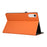 For Lenovo Idea Tab Pro Gen 2 Case Foldable Stand Leather Tablet Cover with Handheld Wristband - Orange - 2