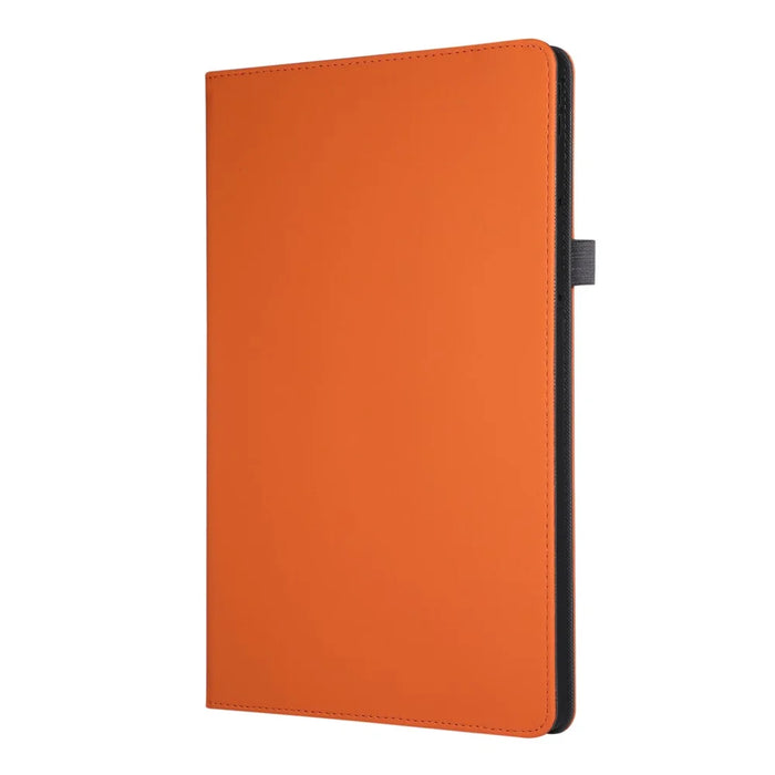 For Lenovo Idea Tab Pro Gen 2 Case Foldable Stand Leather Tablet Cover with Handheld Wristband - Orange - 6