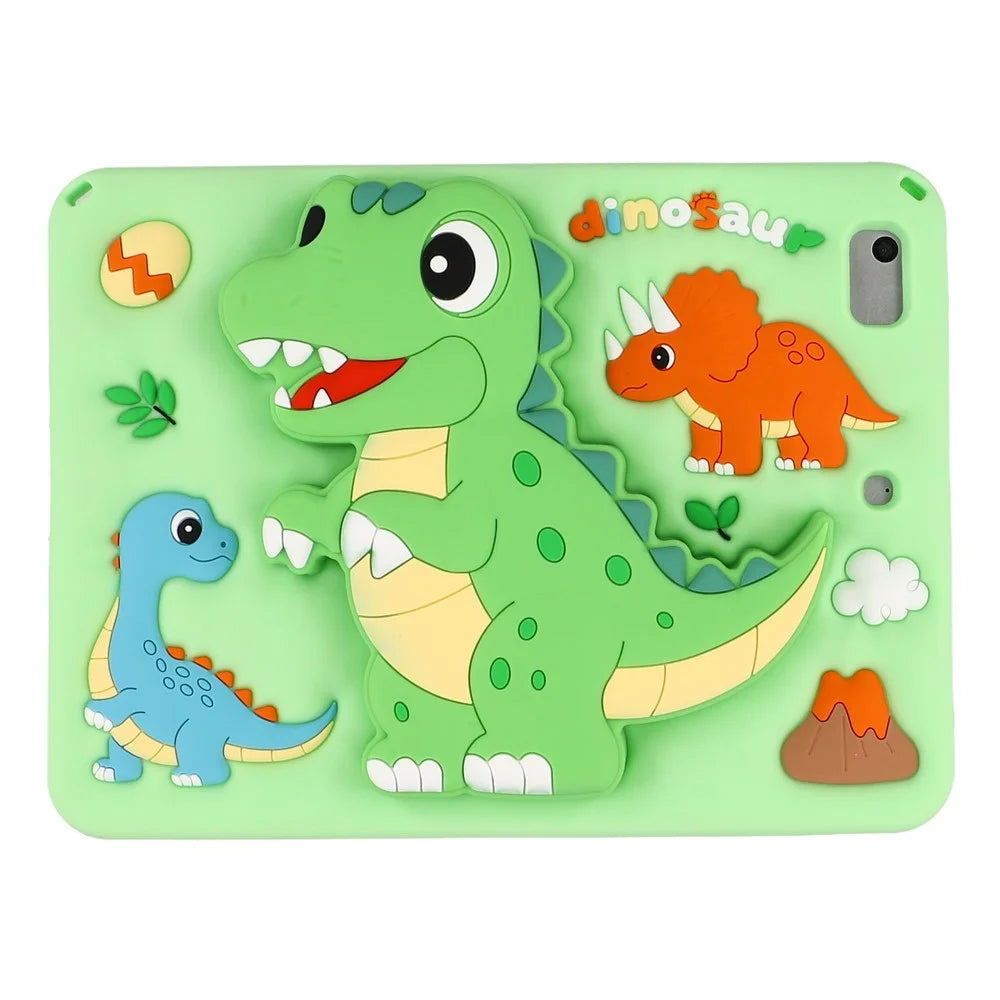 Dinosaur Tablet Case for iPad mini (2019) 7.9 inch / mini 4 / 3 / 2 / Mini , Retractable Kickstand Silicone Cover with Shoulder Strap - 2
