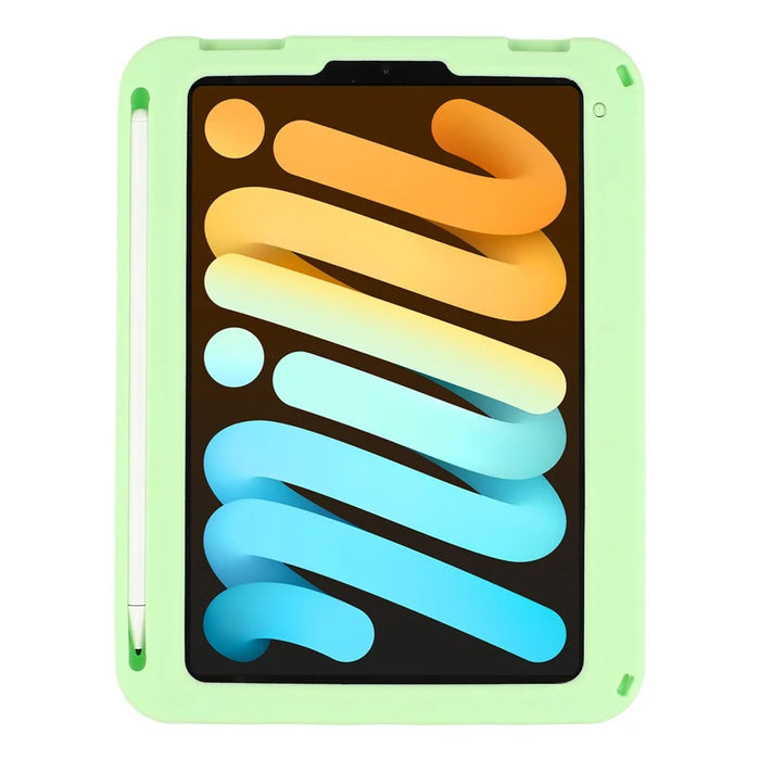 For iPad mini (2024) / (2021) Case Dinosaur Retractable Kickstand Silicone Tablet Cover with Shoulder Strap - 3