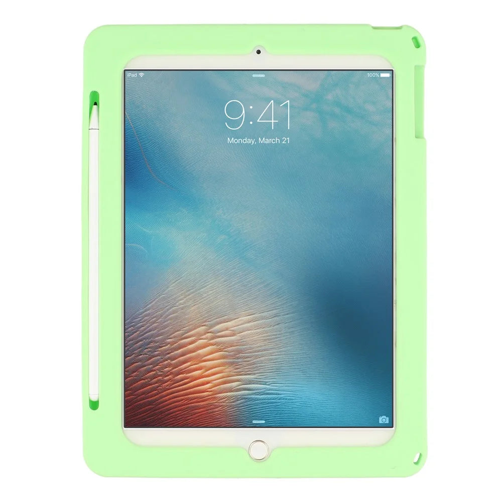 Dinosaur Tablet Case for iPad 9.7-inch (2018) / (2017) / Air 2 / Air (2013) , Retractable Kickstand Silicone Cover with Shoulder Strap - 3