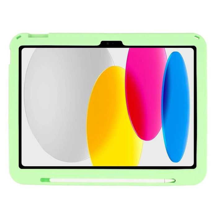 For iPad (2025) / iPad 10.9 (2022) Case Dinosaur Retractable Kickstand Silicone Tablet Cover with Shoulder StrapiPad (2025) - 3