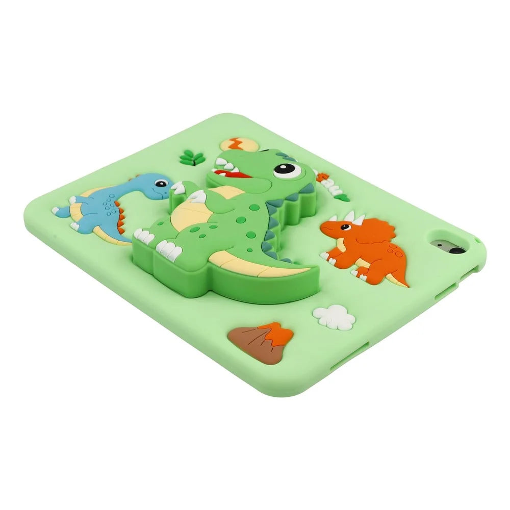 For iPad (2025) / iPad 10.9 (2022) Case Dinosaur Retractable Kickstand Silicone Tablet Cover with Shoulder StrapiPad (2025) - 7