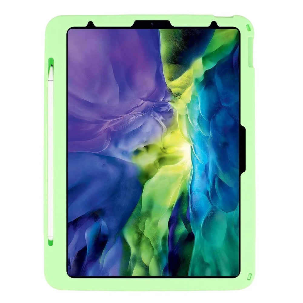 Tablet Case For iPad Air 11 (2026) / (2025) / (2024) / Air (2022) / (2020) / iPad Pro 11 (2025) / (2024) / (2022) / (2021) / (2020) / (2018) , Dinosaur Retractable Kickstand Silicone Cover with Shoulder Strap - 3