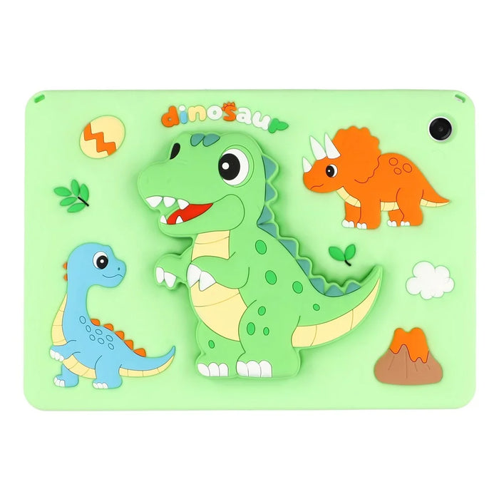 For Samsung Galaxy Tab A11+ / Tab A9+ Case Dinosaur Retractable Kickstand Silicone Tablet Cover with Shoulder Strap - 2
