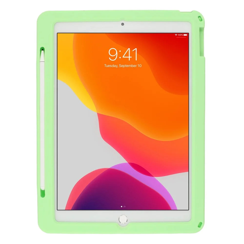 Dinosaur Tablet Case for iPad 10.2 (2021) / (2020) / (2019) / iPad Air 10.5 inch (2019) , Retractable Kickstand Silicone Cover with Shoulder Strap - 3