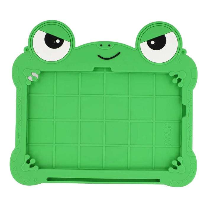 For Samsung Galaxy Tab A11+ / Tab A9+ Case Rotating Kickstand Cute Frog Design Silicone Tablet Cover with Lanyard - 3