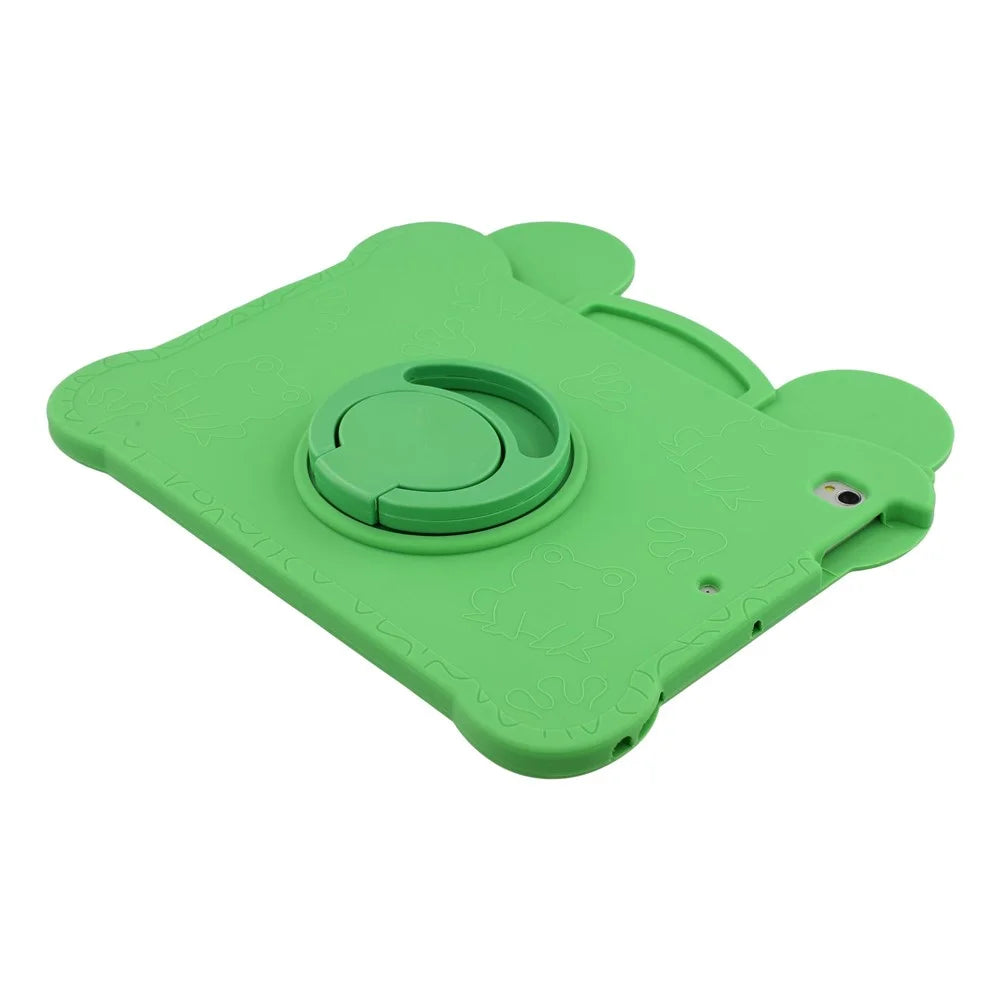 Tablet Case for iPad 10.2 (2021) / (2020) / (2019) / iPad Air 10.5 inch (2019) / iPad Pro 10.5-inch (2017) , Rotating Kickstand Cute Frog Design Silicone Cover with Lanyard - 7