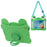 Tablet Case for iPad 9.7-inch (2018) / (2017) / Air 2 / Air (2013) , Rotating Kickstand Cute Frog Design Silicone Cover with Lanyard - 1