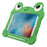 Tablet Case for iPad 9.7-inch (2018) / (2017) / Air 2 / Air (2013) , Rotating Kickstand Cute Frog Design Silicone Cover with Lanyard - 6
